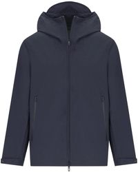 Emporio Armani - Travel Essential Marine Jas Met Capuchon - Lyst
