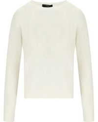 Weekend by Maxmara - Pull À Col Rond Azteco Blanc - Lyst