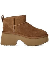 UGG - Classic Ultra Mini New Heights Chestnut Boot - Lyst