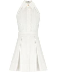 Elisabetta Franchi - Elfenbein mini kleid - Lyst