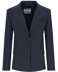 Essentiel Antwerp - Giacca Monopetto Haisies Scuro - Lyst