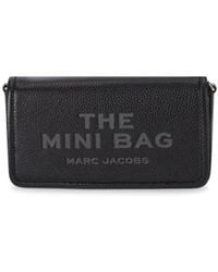 Marc Jacobs - Borsa a tracolla the leather mini nera - Lyst