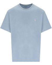 Carhartt - S/s Madison Frosted Blue T-shirt - Lyst