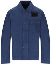 Barbour - Giacca workers casual cobalto international - Lyst