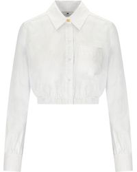 Elisabetta Franchi - Cropped Shirt - Lyst