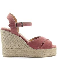 Sandalen met sleehak voor dames in het Grijs | Lyst NL