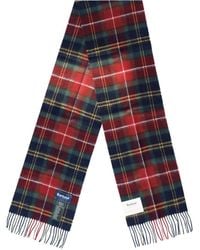 Barbour - Wool Cashmere Winterberry Tartan Scarf - Lyst