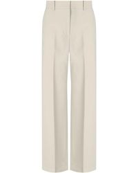 Max Mara - Pantalón wide leg angola sabbia - Lyst