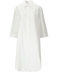 Max Mara - Beachwear Uncino White Shirt Dress - Lyst