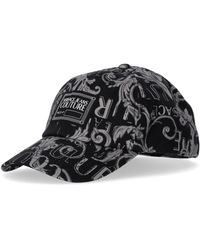 Versace Jeans Couture Logo Couture Grijs Baseball Cap - Zwart