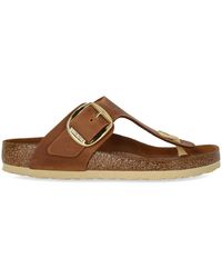 Birkenstock - Gizeh Big Buckle Cognac Thong Sandal - Lyst