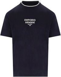 Emporio Armani - Ea milano marinees t-shirt - Lyst