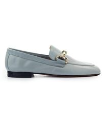 Doucal's - Loafer With Gold Logo - Lyst