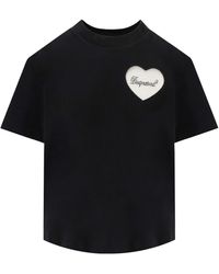 DSquared² - Boxy Fit Heart T-Shirt - Lyst