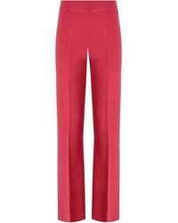 Twin Set - Pantalone a palazzo in maglia holly berry - Lyst