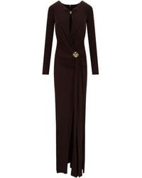 Elisabetta Franchi - Carpet Dark Chocolate Dress - Lyst