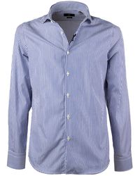 GMF 965 - Weiss Gestreiftes Hemd - Lyst