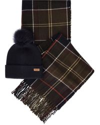 Barbour - Dover Beanie & Hailes Scarf Gift Set - Lyst