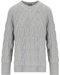 Max Mara - Quid Grauer Rundhalspullover - Lyst