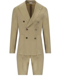 Manuel Ritz - Green Double-breasted Suit - Lyst