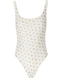 Max Mara - Beachwear Clarice White Swimsuit - Lyst