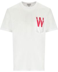 Woolrich - T-shirt flag bianca - Lyst