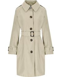 Barbour - Maia Light Sand Trenchcoat - Lyst