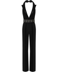 Elisabetta Franchi - Es jumpsuit mit perlen - Lyst