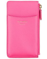 Dolce & Gabbana Kartenetui aus Neon-Lackleder in Pink für Herren Herren Accessoires Portemonnaies und Kartenetuis 