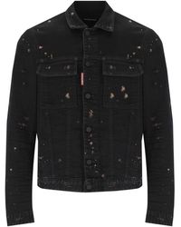DSquared² - Giacca in denim icon boxy jean - Lyst