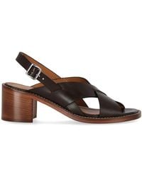 Guglielmo Rotta - Glyde Chocolate Heeled Sandal - Lyst