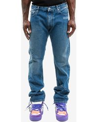 Off-White c/o Virgil Abloh Corp Twist Slim Jeans - Blue