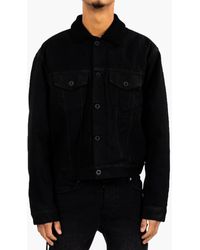 Shearling Denim Jackets for Men - Up to 