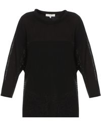 Topshop Knitted All Over Horses Jumper in Black | Lyst