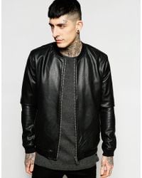 only and sons leather jacket