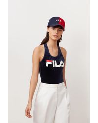 red fila bodysuit