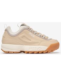 Fila white velcro strap with applique logo disruptor 2 premium trainers best sale