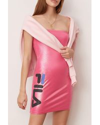 pink fila dress