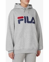 Fila - Classic Relaxed Logo Hoodie - Lyst