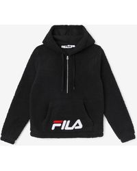 Fila - Cozy Up Half Zip Sherpa Jacket - Lyst