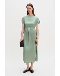 Filippa K - Gathered Kimono Boatneck Dress - Lyst