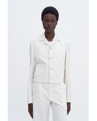 Filippa K - Cotton Linen Blazer Jacket - Lyst