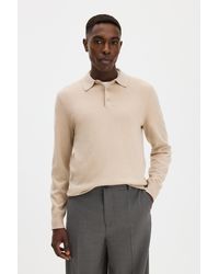 Filippa K - Knitted Polo Shirt - Lyst