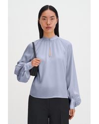 Filippa K - Stand Collar Blouse - Lyst