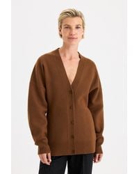 Filippa K - Hourglass Felted Cardigan - Lyst