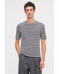 Filippa K - Striped Rib Tee - Lyst