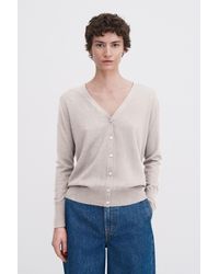 Filippa K - Silk Mix V-Neck Cardigan - Lyst