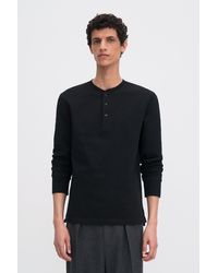 Filippa K - Heavy Cotton Henley - Lyst