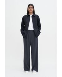 Filippa K - Boxy Wool Twill Shirt - Lyst