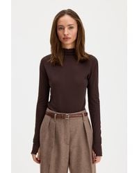 Filippa K - Rib Mock Neck Top - Lyst